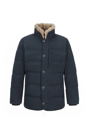 피그먼트 왁스 양털 구스다운 자켓 네이비 (AM0DAJ45249)