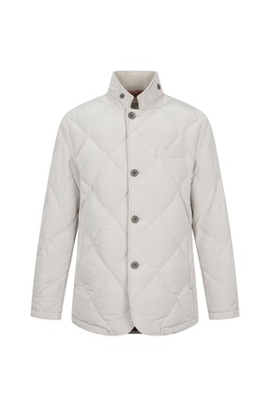 아웃 퀄팅 다운자켓 베이지 (AM0DAJ47153)