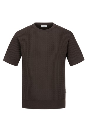 케이블 라운드 스웨터 브라운 (AM0ERD20257)