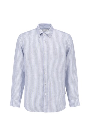 스트라이프 린넨 셔츠 라이트블루 (AM0EWS20241)