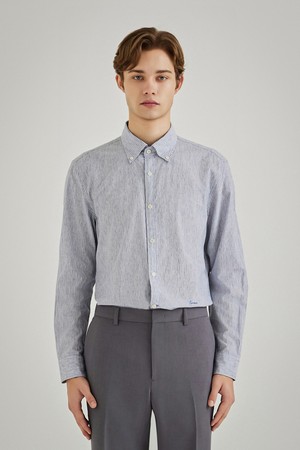 세로 스트라이프 셔츠 블루 (AMSEWS10246)