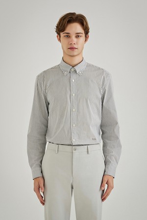 긴팔 스트라이프 저지 셔츠 그레이 (AM0EWS10234)