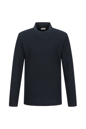 와플조직 라운드 티셔츠 네이비 (AM0EKS15249)