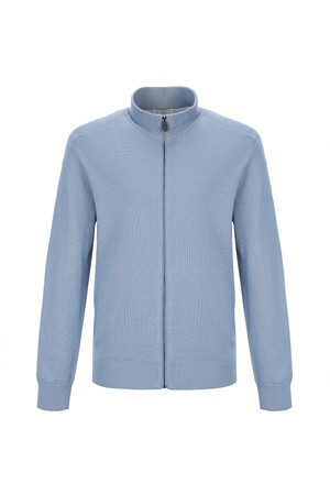 짚업 가디건 블루 (AMSECD10142)