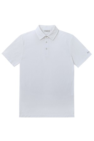 남성 아이스코튼 카라 반팔 티셔츠 화이트 (AM0DKS20931)