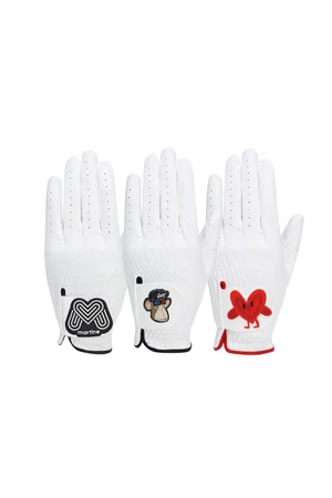 Solid Golf Glove 3P Set_White