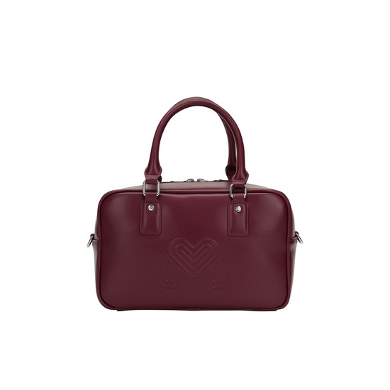 Square Pocket Tote Bag _BURGUNDY