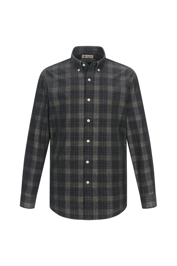 **코듀로이 멀티 체크 셔츠 그레이(AM0EWS45334)**

가을, 겨울 시즌 착용하기 좋은 남성용 코듀로이 멀티 체크 셔츠입니다. KIPAS 수입 원단을 사용하여 제작되었으며, 두께감 있는 코듀로이 소재로 따뜻함을 제공합니다. 캐주얼, 클래식, 미니멀 스타일을 연출하기 좋으며, 겨울 데일리룩 또는 가을 나들이룩에 적합합니다. 레귤러 핏에 차이나칼라 디자인으로, 긴 소매와 그레이 컬러의 체크 패턴이 특징입니다.
