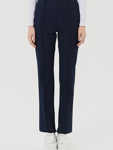 Patch Pocket Bootcut Pants_Navy-a