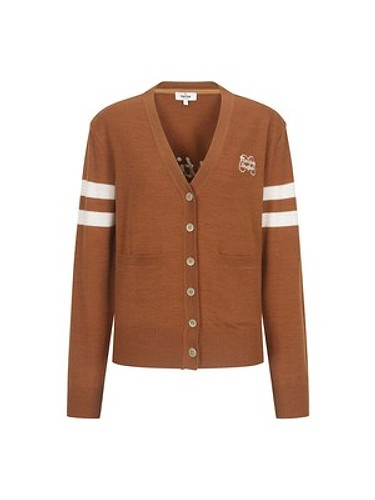 Double Stripe Cardigan_CAMEL-a