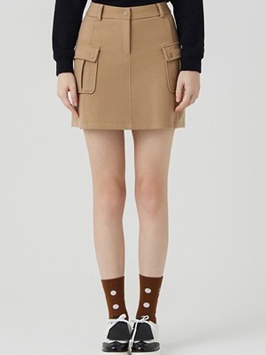 Out Pocket A Line Culotte_BEIGE-a
