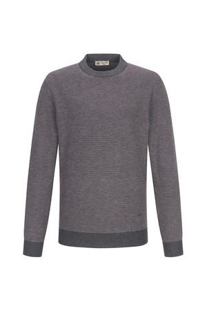 울 혼방 라운드 니트 그레이(AM0ERD45234)