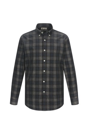 코듀로이 멀티 체크 셔츠 그레이(AM0EWS45334)