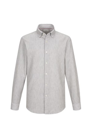 셔닐 스트라이프 셔츠 L/그레이(AM0EWS40132)