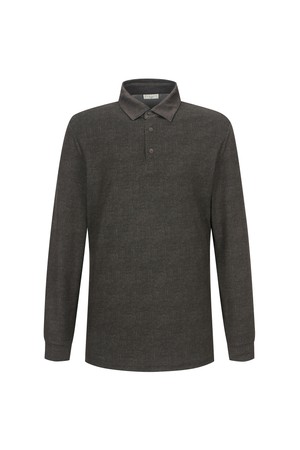 코트나 솔리드 프린트 티셔츠 브라운(AMSEKS30157)