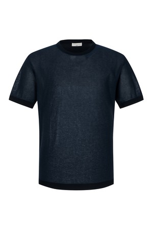 쿨터치 잔스트라이프 라운드 스웨터 네이비 (AM0ERD20149)