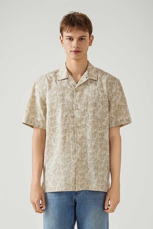 남성 하와이안 린넨 셔츠 베이지 (AM0EWS25353)