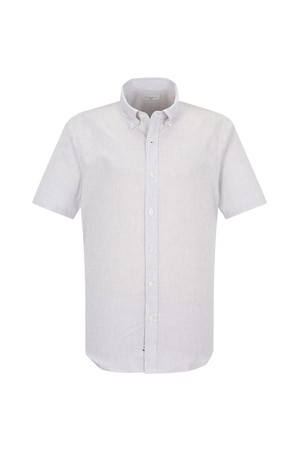 투톤 잔스트라이프 셔츠 L/그레이 (AMSFTWB20132)