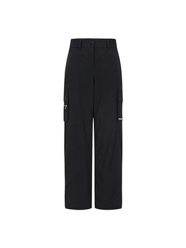 Out Pocket Cargo Wide Pants_Black-a