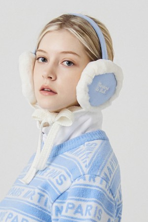 Fur Knit Bucket Hat_S/BLUE