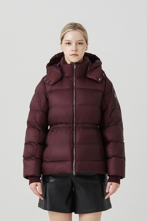 Detachable Fur Down Jumper_WINE (QW0EJP40679)