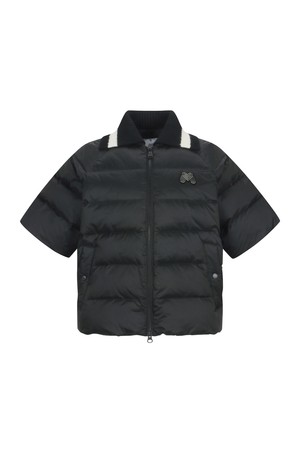 Half Sleeve Down Jumper_BLACK