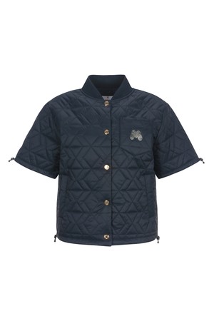 Quilting Half Sleeve Jumper_NAVY