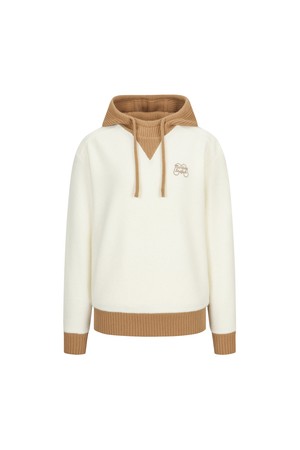 Knit Hood Hybrid T Shirts_OFF-WHITE