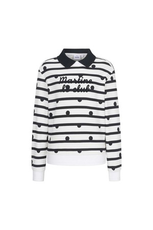 Dot Stripe Blouson T shirts_OFF-WHITE