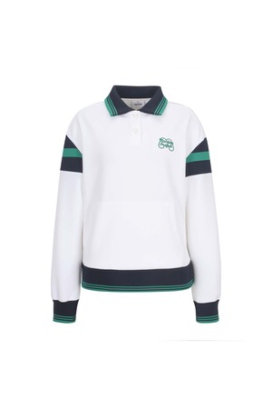 Knit Half Zip up T shirts_OFF-WHITE