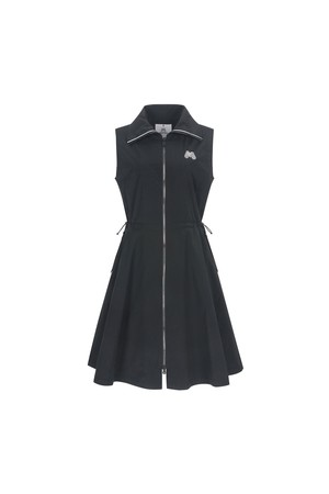 String Long Vest_BLACK