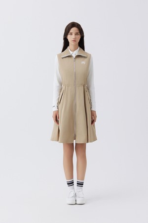 String Long Vest_BEIGE