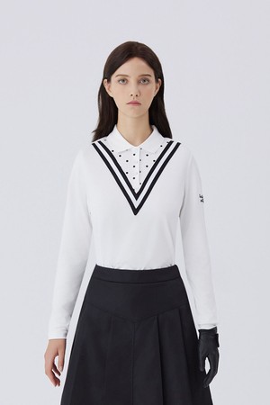 Dot Combi Tshirts_OFF-WHITE