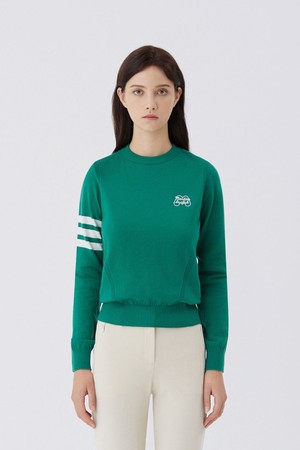 Heart Round Kneck T Shirts _GREEN
