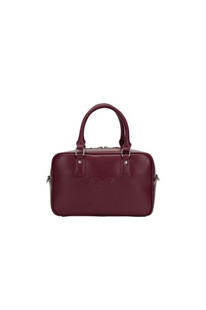Square Pocket Tote Bag _BURGUNDY