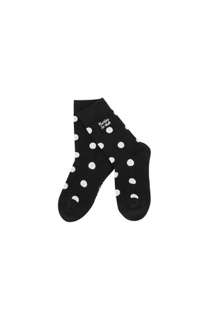 Dot pattern Socks_BLACK