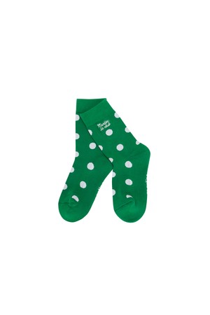 Dot pattern Socks_GREEN