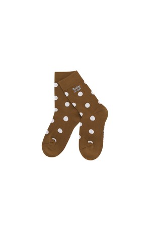 Dot pattern Socks_CAMEL