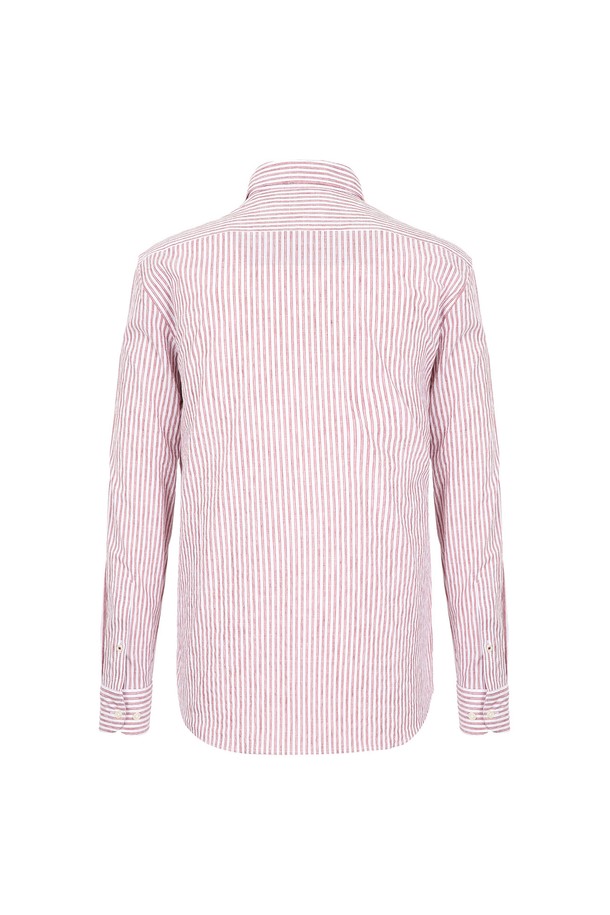 **스트라이프 셔츠 핑크 (AMSFTWB10173)**

부드러운 면 소재의 스트라이프 셔츠입니다. 봄, 여름에 어울리는 얇은 두께감과 통기성 좋은 디자인으로 제작되었습니다. 칼라 디테일과 레귤러 핏으로 캐주얼, 클래식, 미니멀 스타일을 연출하기 좋습니다. 데이트룩이나 카페룩에 활용하여 여성스러운 분위기를 더할 수 있습니다. 긴 소매 기장의 핑크 컬러 셔츠로 다양한 하의와 매치하여 세련된 스타일링을 완성해보세요.
