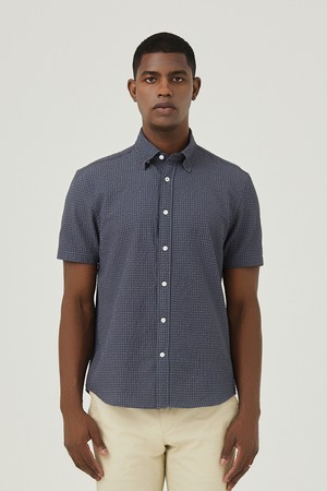 솔리드 서커 셔츠 D/그레이 (AMSFTWB20237)