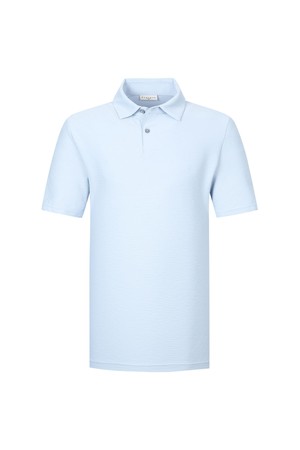 엠보 조직감 Y카라 티셔츠 L/블루 (AM0FTTY20741)