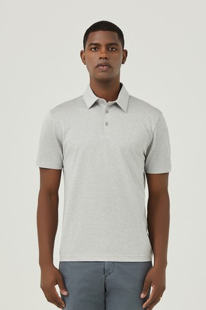 RCP Y카라 티셔츠 L/그레이 (AMSFTTY20632)