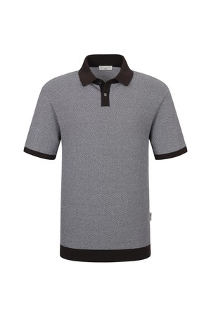 투톤조직 티에리 스웨터 브라운 (AMRFTSY20257)