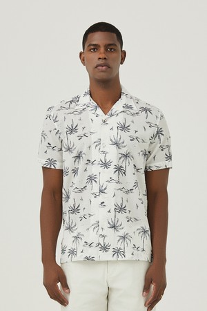 야자수 프린트 셔츠 아이보리 (AM0FTWB25261)