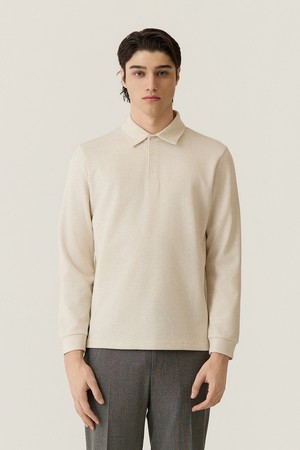 전판 자카드 제에리 티셔츠 L/베이지 (AM0FTTY30251)