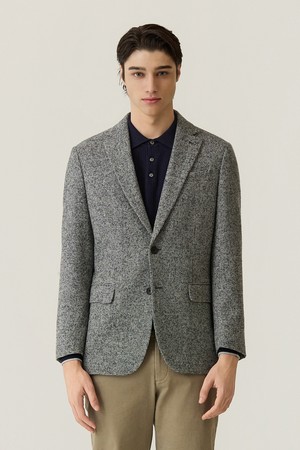 울혼방 하운드투스 클래식 자켓 그레이 (AM0FOZC30234)