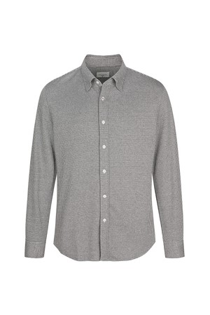 마이크로 패턴 스트레치 져지 셔츠 브라운 (AMSFTWB30157)