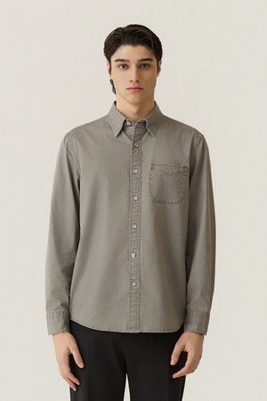 카치온 워싱 스트레치 셔츠 그레이 (AM0FTWB35134)