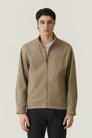 카치온 워싱 블루종 점퍼 L/베이지 (AM0FOJB35151)