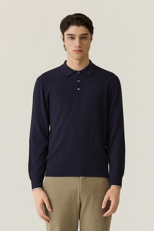 앞판 조직 티에리 니트 네이비 (AM0FTSY30249)